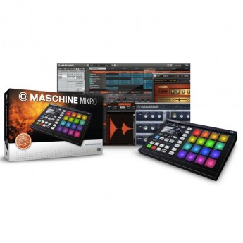 Контроллер и интерфейс NATIVE INSTRUMENTS Maschine Mikro MkII Blk 09022